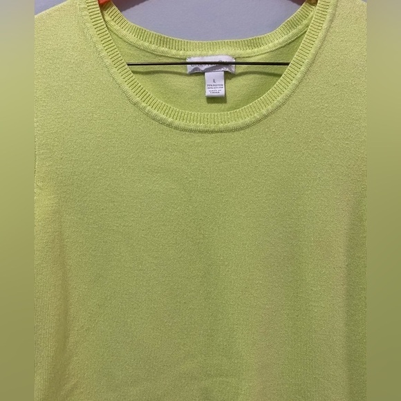 Charter Club Lime Green Sweater Vest - Picture 3 of 8